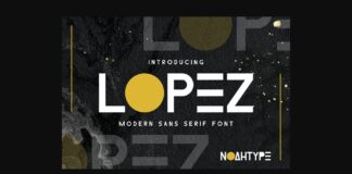 Lopez Font Poster 1