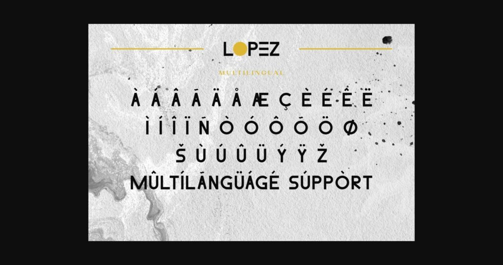 Lopez Font Poster 8
