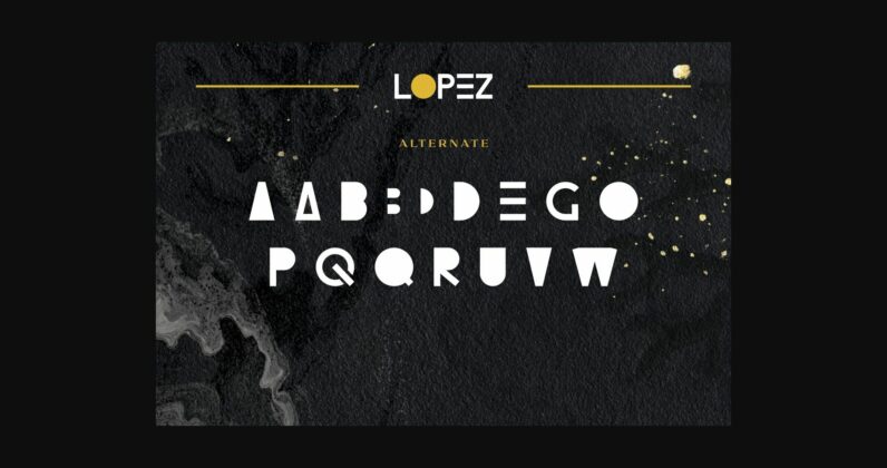 Lopez Font Poster 10