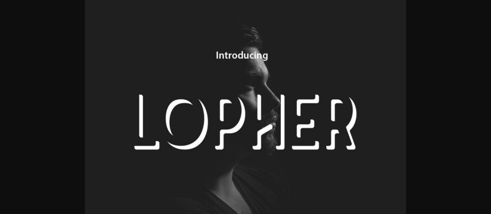 Lopher Font Poster 3