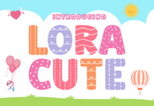 Lora Cute Font Poster 1