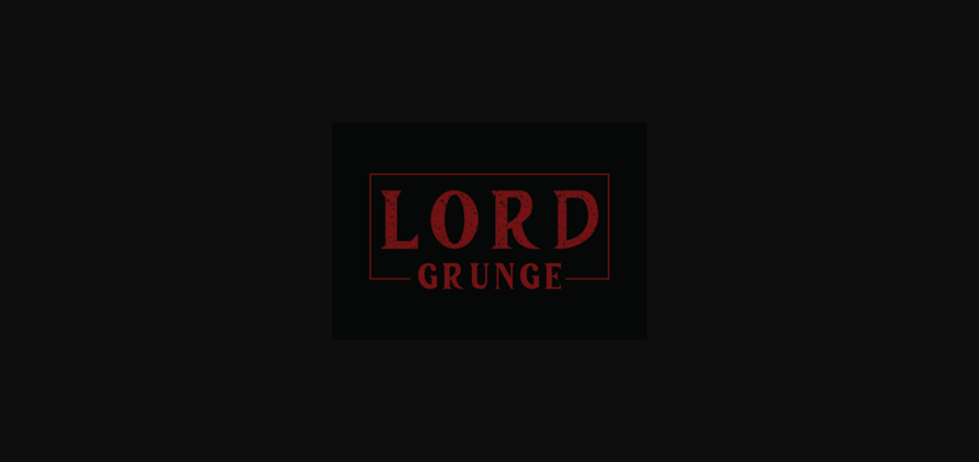 Lord Grunge Font Poster 2