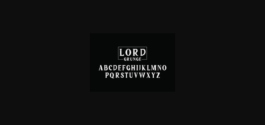 Lord Grunge Font Poster 5