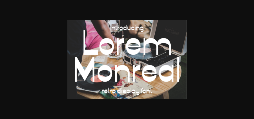 Lorem Monreal Font Poster 3