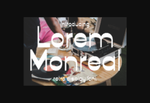 Lorem Monreal Font Lorem Monreal Font Poster 1