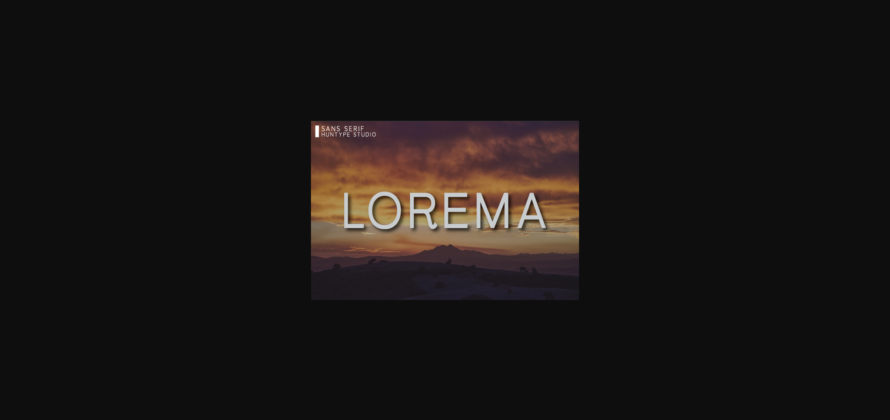 Lorema Font Poster 3