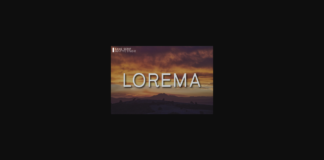 Lorema Font Poster 1