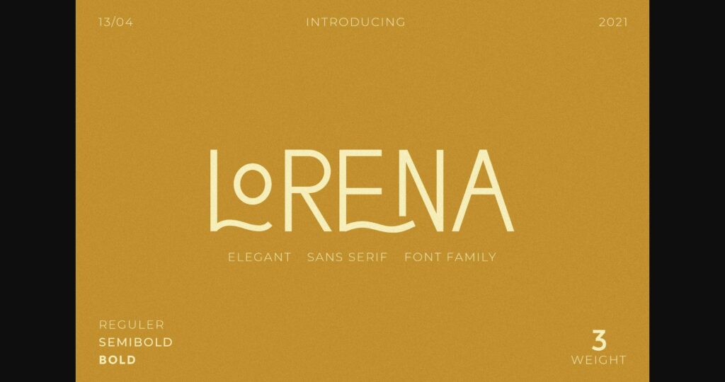 Lorena Font Poster 3