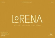 Lorena Font Poster 1