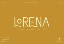 Lorena Font Poster 1