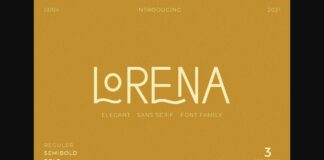 Lorena Font Poster 1