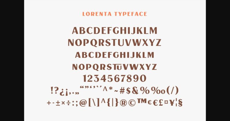 Lorenta Font Poster 7