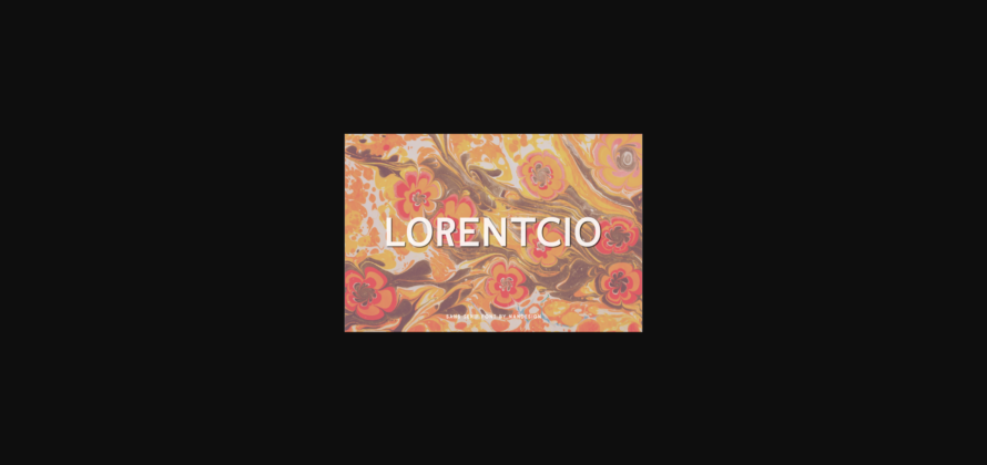 Lorentcio Font Poster 3