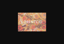 Lorentcio Font Poster 1