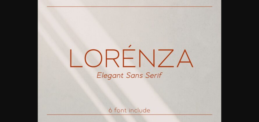 Lorenza Font Poster 3