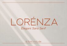 Lorenza Font Poster 1