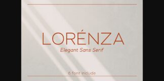 Lorenza Font Poster 1