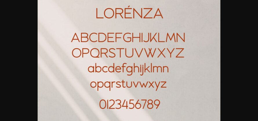 Lorenza Font Poster 9