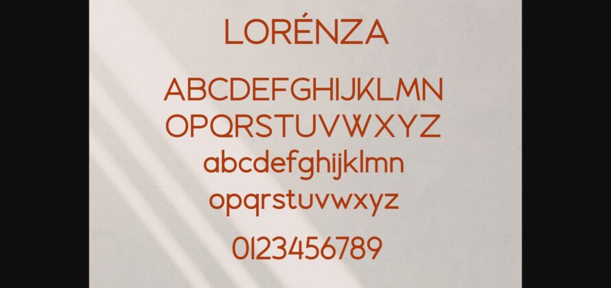 Lorenza Font Poster 10