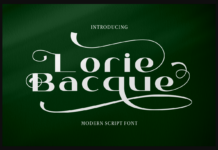 Lorie Bacque Font Poster 1