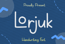 Lorjuk Font Poster 1