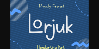 Lorjuk Font Poster 1