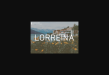 Lorreina Font Poster 1
