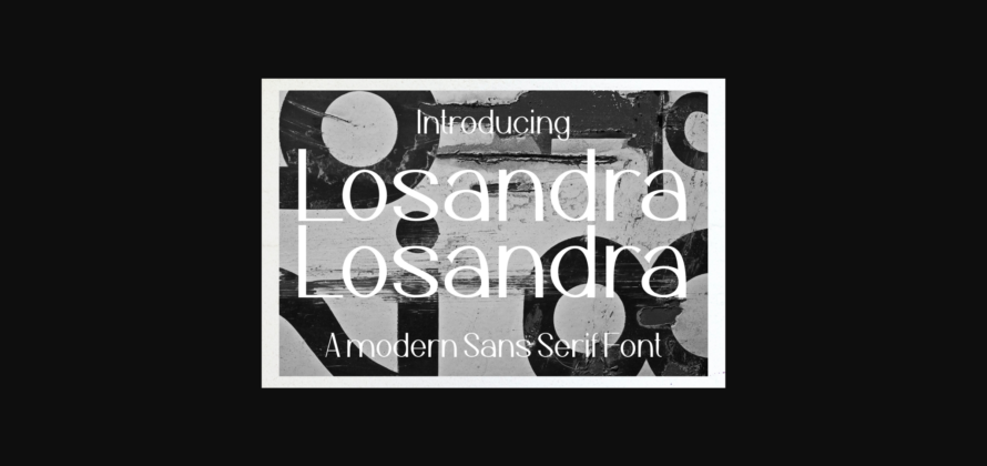 Losandra Font Poster 3