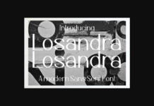 Losandra Font Poster 1