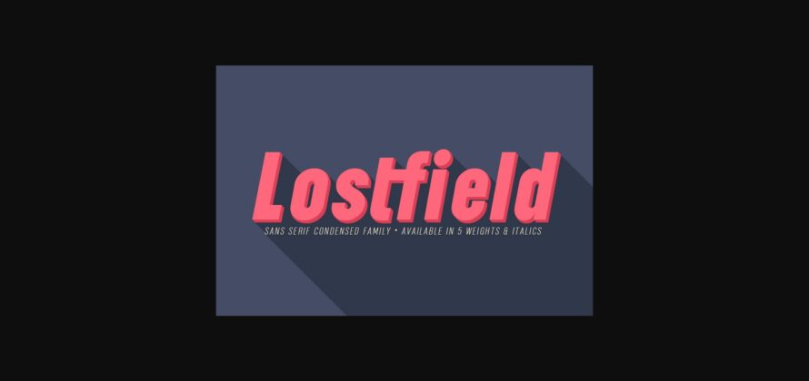 Lostfield Font Poster 3