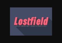 Lostfield Font Poster 1