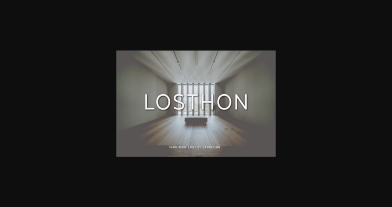 Losthon Font Poster 3