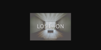 Losthon Font Poster 1