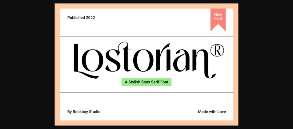 Lostorian Font Poster 1