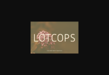 Lotcops Font Poster 1