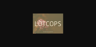 Lotcops Font Poster 1