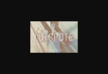 Lotspote Font Poster 1