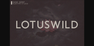 Lotuswild Font Poster 1