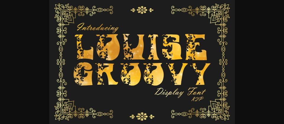 Louise Groovy Font Poster 3