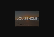 Louisendle Font Poster 1