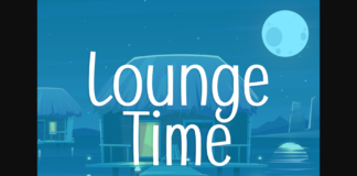 Lounge Time Font Poster 1