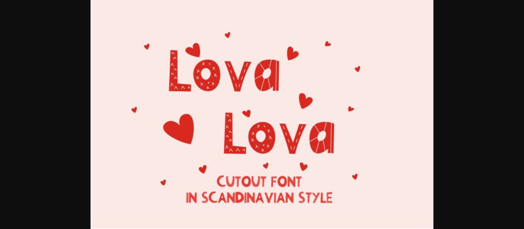 Lova Lova Font Poster 3