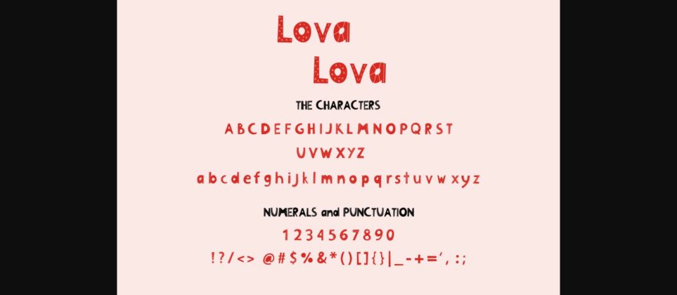 Lova Lova Font Poster 6