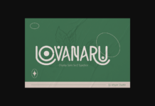 Lovanaru Font Poster 1