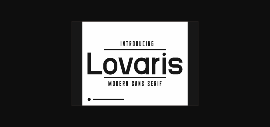 Lovaris Font Poster 3