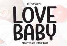 Love Baby Font Poster 1