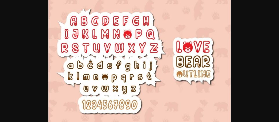 Love Bear Font Poster 5