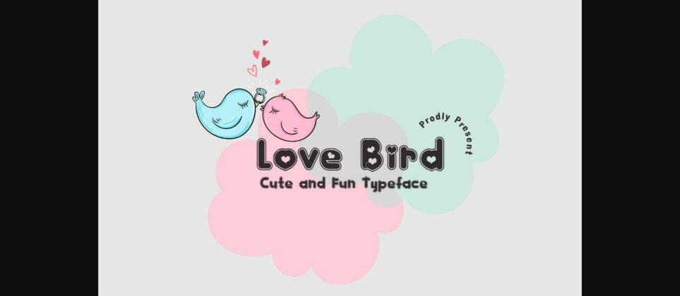 Love Bird Font Poster 3