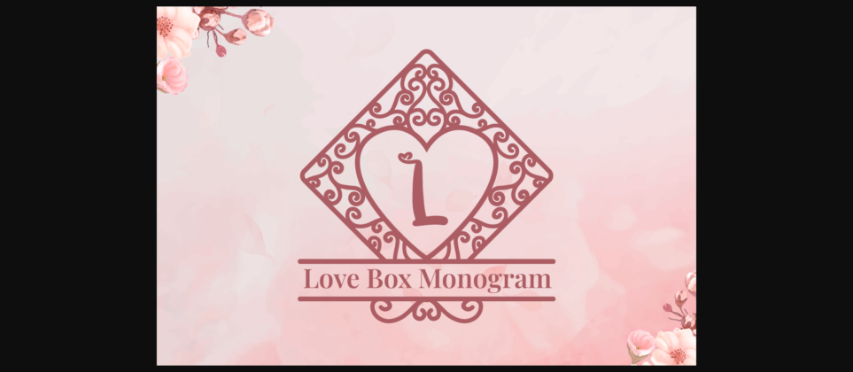 Love Box Monogram Font Poster 3
