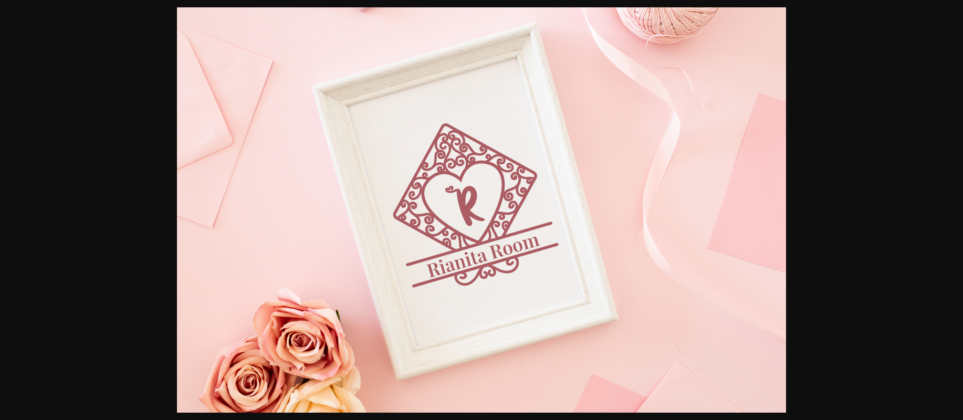 Love Box Monogram Font Poster 5